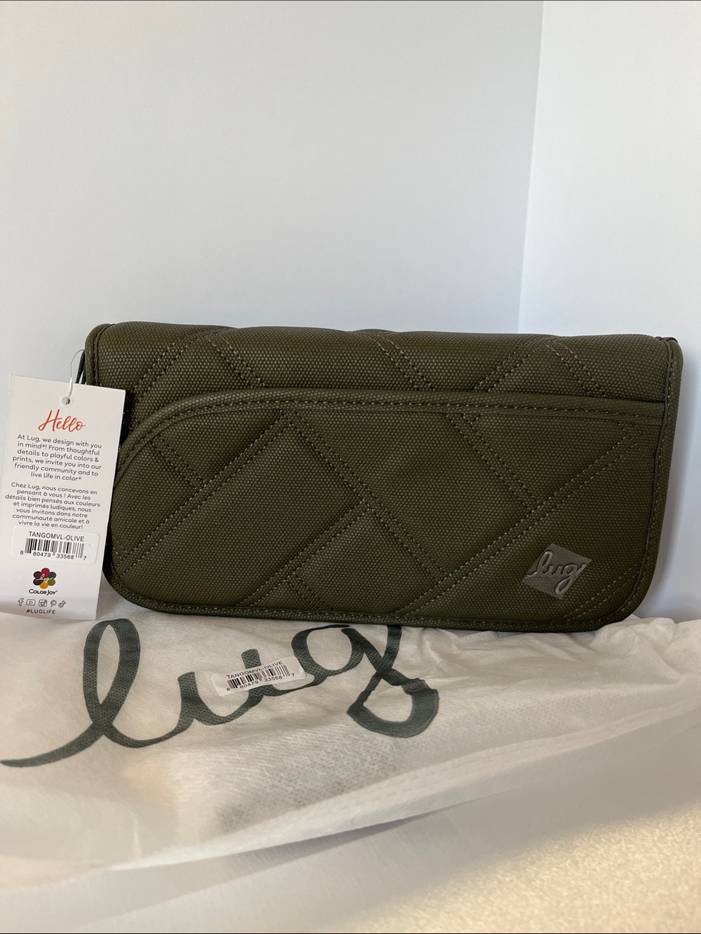 LUG - Tango Matte Luxe VL Travel RFID Wallet in Olive